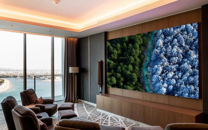 삼성전자, 두바이 특급 호텔 스위트룸에 초고화질 마이크로 LED 디스플레이 ‘더 월’ 설치