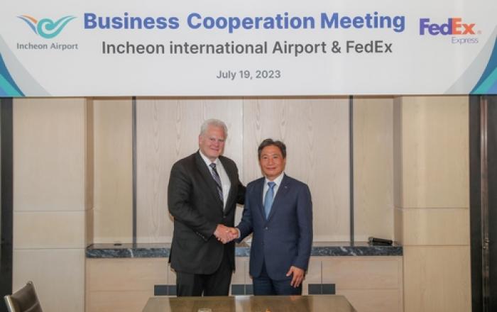 인천공항공사, 페덱스와 항공물류 사업 협력 강화한다