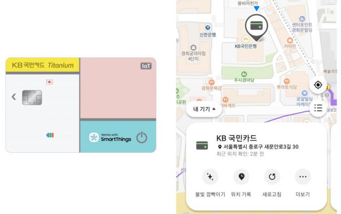 삼성전자, KB국민카드·아멕스와 ‘위치 확인 가능한 IoT카드’ 협력
