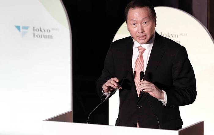 최태원 SK 회장 “한일 경제연합체 구성해 글로벌 위기 돌파”