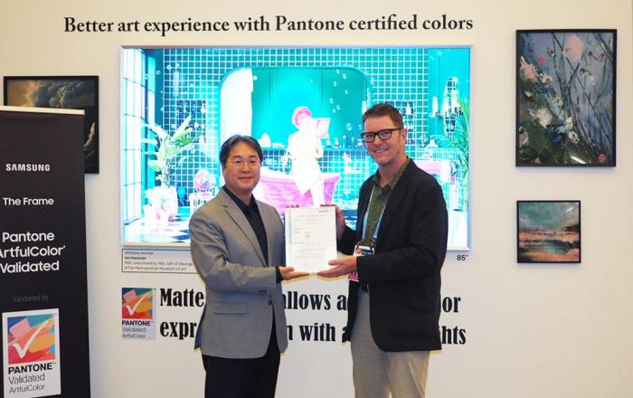 2024년형 삼성 ‘더 프레임’, 팬톤 ‘아트풀 컬러 인증’ 디스플레이 최초 획득