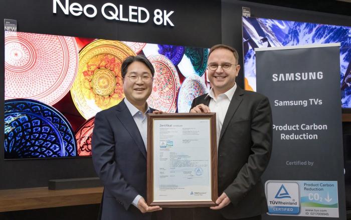 2024년형 삼성 Neo QLED·OLED, 獨 TUV라인란드 ‘탄소저감’ 인증 획득