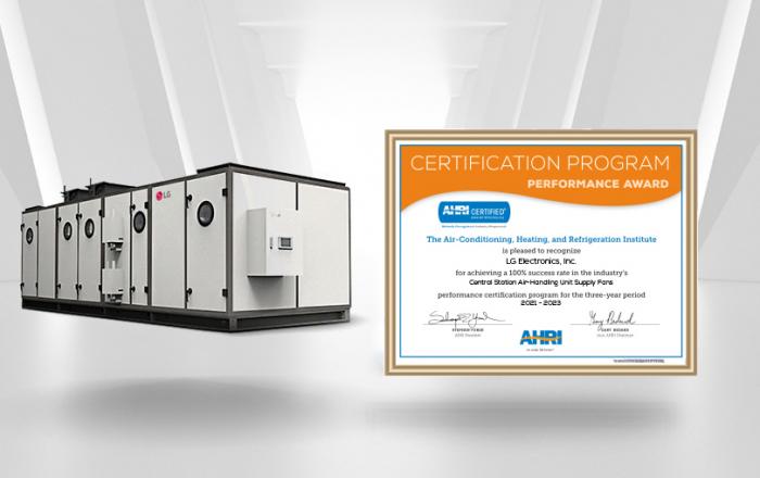 LG전자, 고효율 히트펌프 앞세워 美 냉동공조협회 ‘퍼포먼스 어워드’ 7년 연속 수상