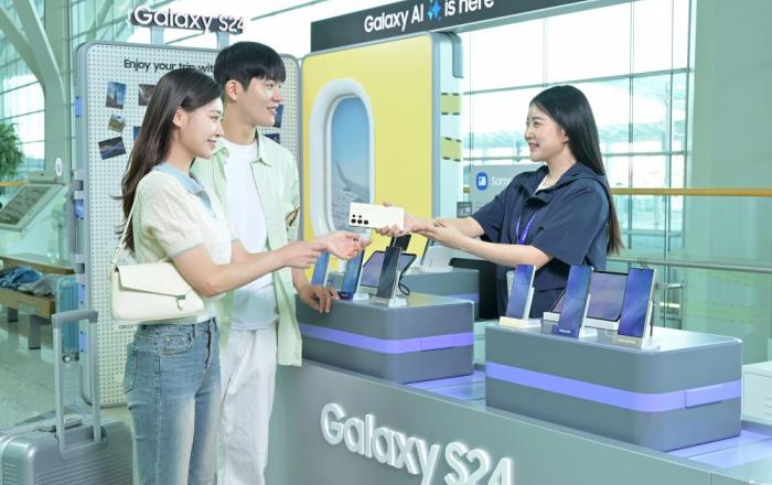 삼성전자, 인천공항에서 ‘갤럭시 S24 시리즈’ 무료 대여 서비스 실시
