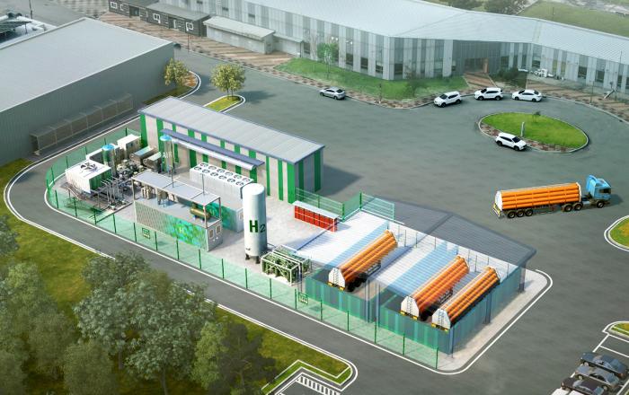 현대건설, 국내 최초 수전해 기반 수소생산기지 건설 본격 착수