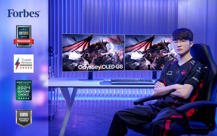 삼성 게이밍 모니터 ‘오디세이 OLED G8’, 포브스 등 해외 주요 매체서 잇따라 호평