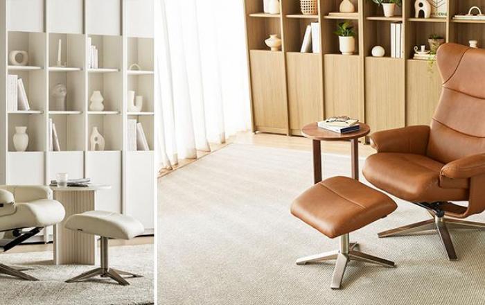 신세계까사, 새 소재 · 컬러 입힌 1인 리클라이너 ‘우스터 · 옴므’ 출시