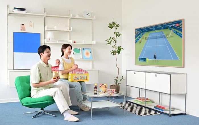 삼성전자, 오뚜기와 손잡고 라이프스타일 TV 이색 한정판 굿즈 공개