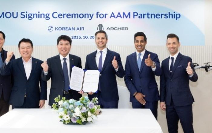 대한항공, 미국 Archer와 AAM 개발 협력 MOU 체결
