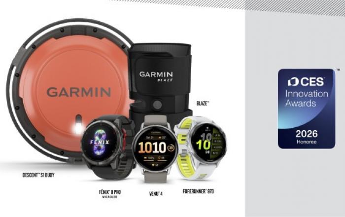 가민, CES 2026서 5개 부문 혁신상 수상