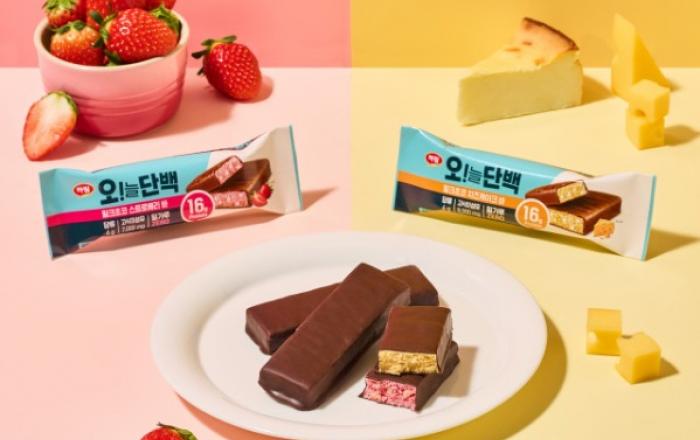 하림 ‘오!늘단백 밀크초코 스트로베리바&치즈케이크바’ 2종 출시