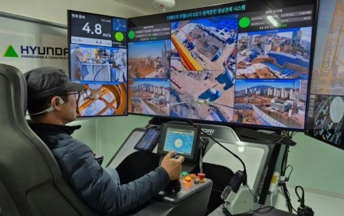 현대건설, 국내 최초 원격제어 타워크레인 도입... 고위험 작업 환경 안전성 획기적 개선