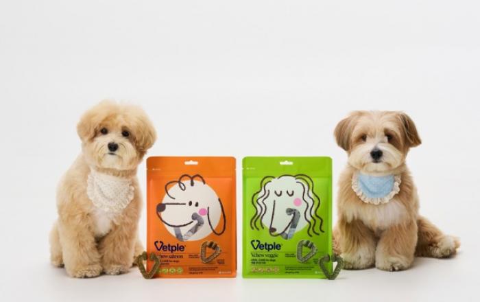 동아제약, 반려견 구강 건강을 돕는 덴탈껌 ‘벳플 브이츄’ 2종 출시