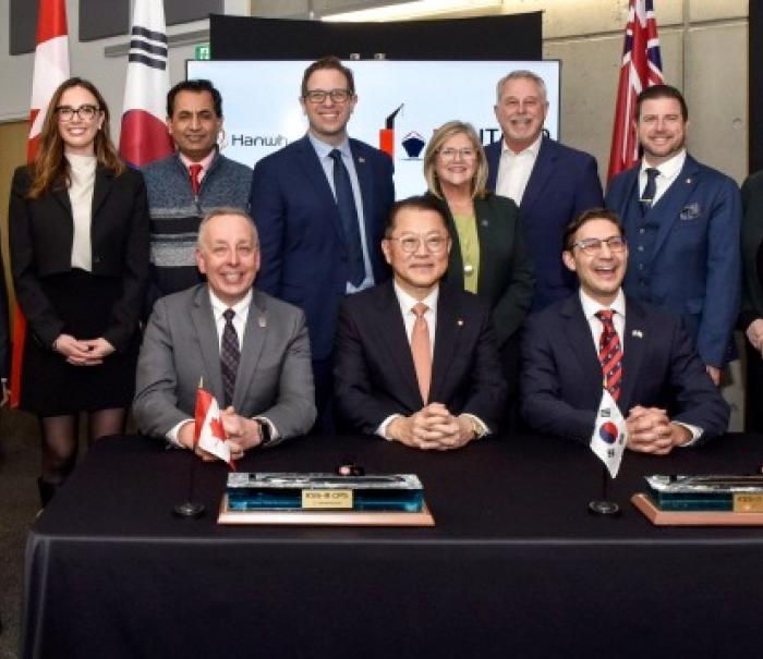 한화오션, 캐나다 온타리오조선소·모호크대학과 협력 체계 구축