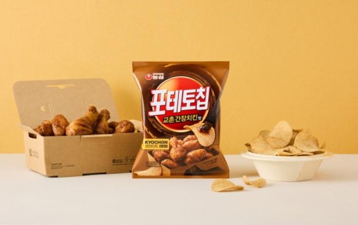 농심, ‘포테토칩 교촌간장치킨맛’ 출시