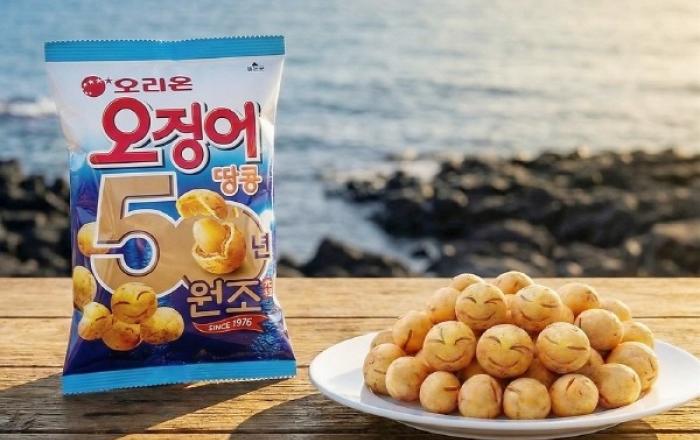 오리온 '오징어땅콩' 출시 50주년... 패키지 리뉴얼로 2030 공략