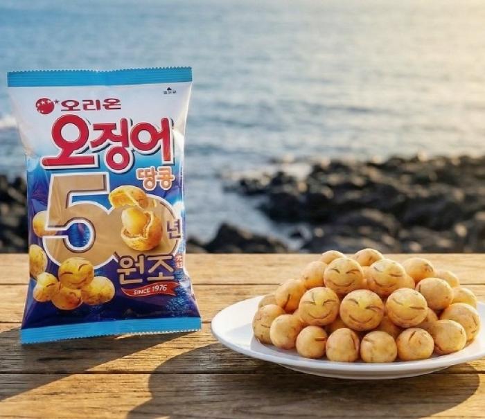 오리온 '오징어땅콩' 출시 50주년... 패키지 리뉴얼로 2030 공략