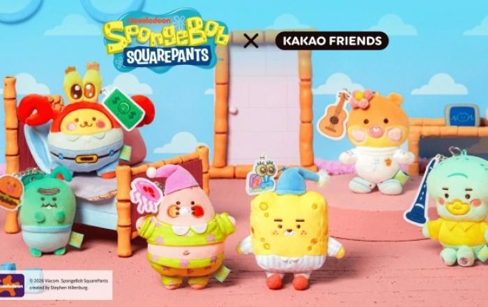 카카오프렌즈, 피크닉 시즌 맞아 니켈로디언의 ‘네모바지 스폰지밥’과 협업 굿즈 출시