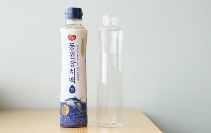 동원F&B, 플라스틱 사용량 줄인 액상 용기 개발