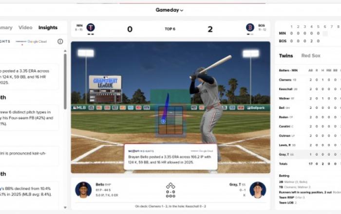 구글 클라우드, 제미나이 기반 실시간 중계 서비스 ‘MLB 스카우트 인사이트’ 출시… 스포츠 테크 혁신 주도