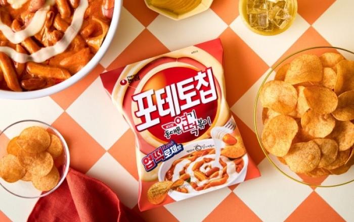 농심과 엽떡의 콜라보! '포테토칩 엽떡로제맛' 출시